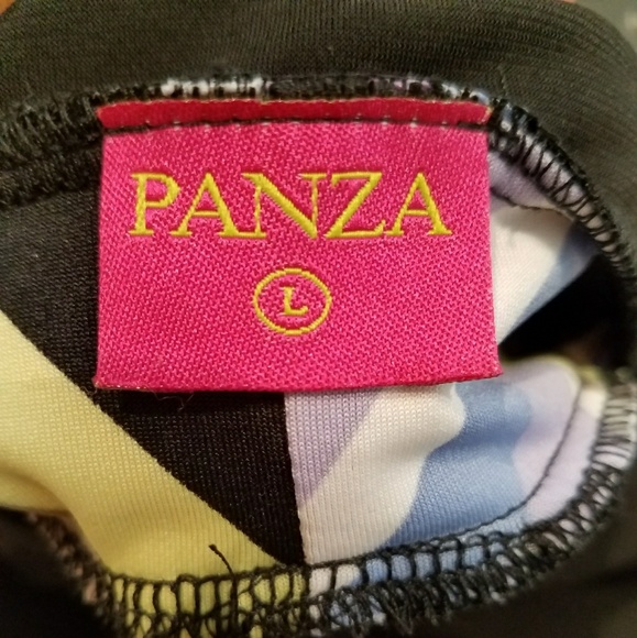 NWOT Panza | Black | Geometric Print | Maxi Dress - Picture 3 of 5